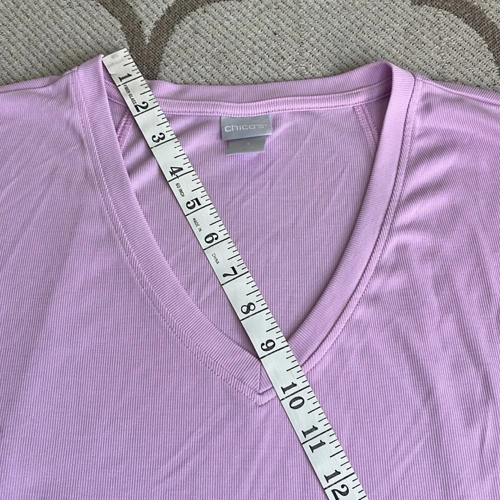 Chico's Light Pink Short Sleeve Tee - Picture 6 of 15